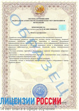 Образец сертификата соответствия (приложение) Тимашевск Сертификат ISO 27001